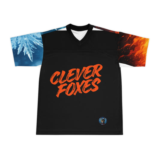 Football Jersey Fire and Ice Design