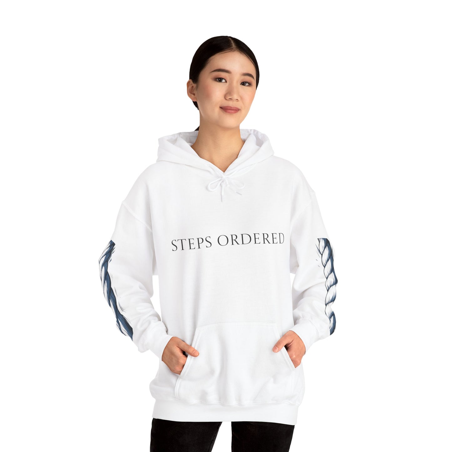 Hooded Sweatshirt - Steps ordered Purpose anchored