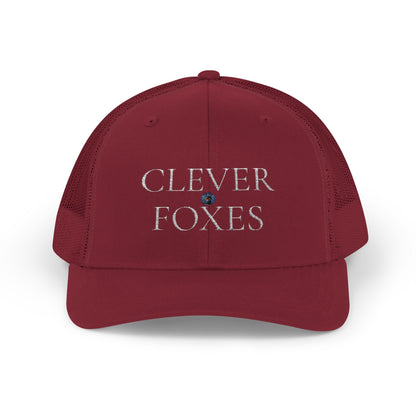 Snapback Cap White Clever Foxes Hat