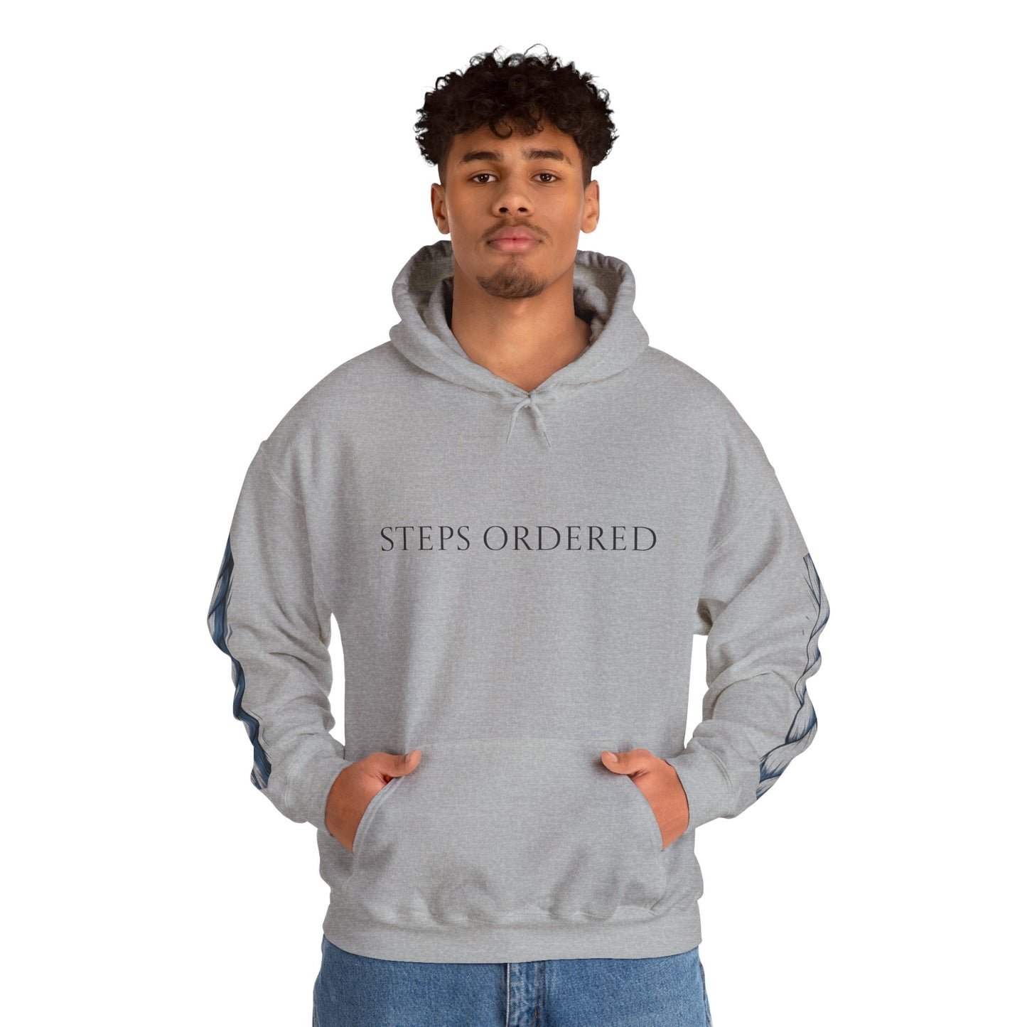 Hooded Sweatshirt - Steps ordered Purpose anchored
