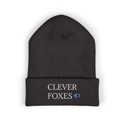 Beanie Clever Foxes Embroidered Cuffed Beanie