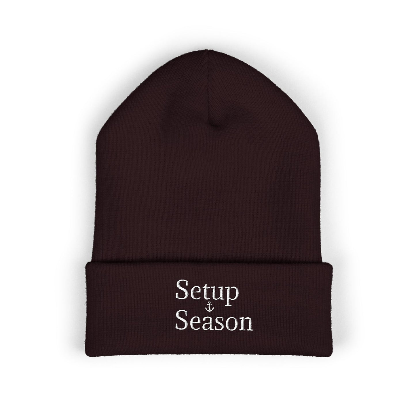 Beanie Hat Setup Season Embroidered Classic Cuffed Beanie