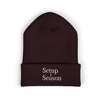 Beanie Hat Setup Season Embroidered Classic Cuffed Beanie