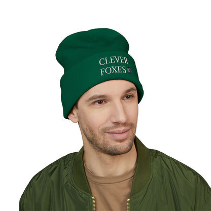 Beanie Clever Foxes Embroidered Cuffed Beanie