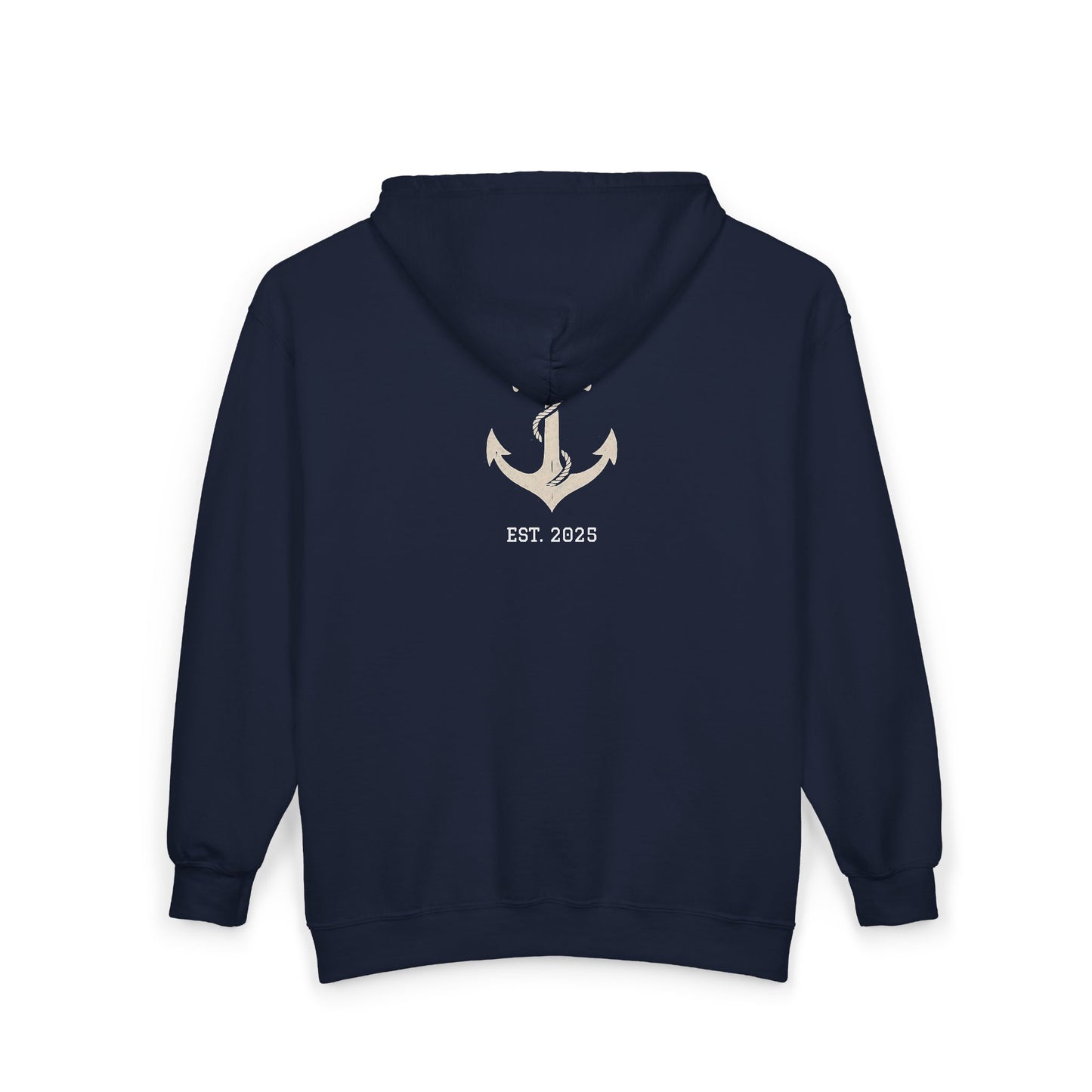 Hoodie with Path and Purpose Anchor Design