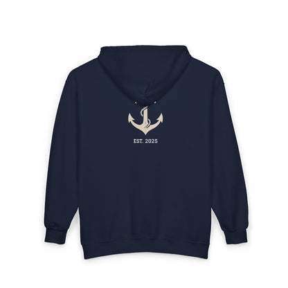 Hoodie with Path and Purpose Anchor Design