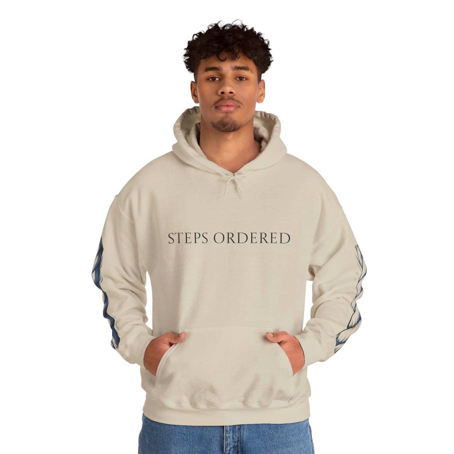 Hooded Sweatshirt - Steps ordered Purpose anchored