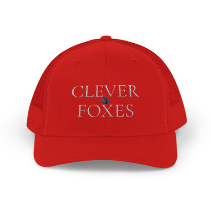 Snapback Cap White Clever Foxes Hat