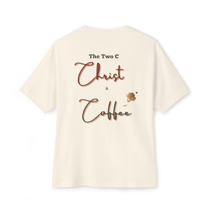 Christian Unisex Tee - Christ and Coffee Design