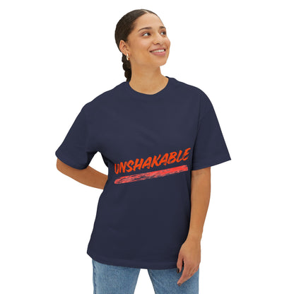 Unisex Oversized Tee - Unshakable Clever Fox Design