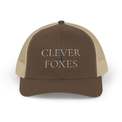 Snapback Cap White Clever Foxes Hat