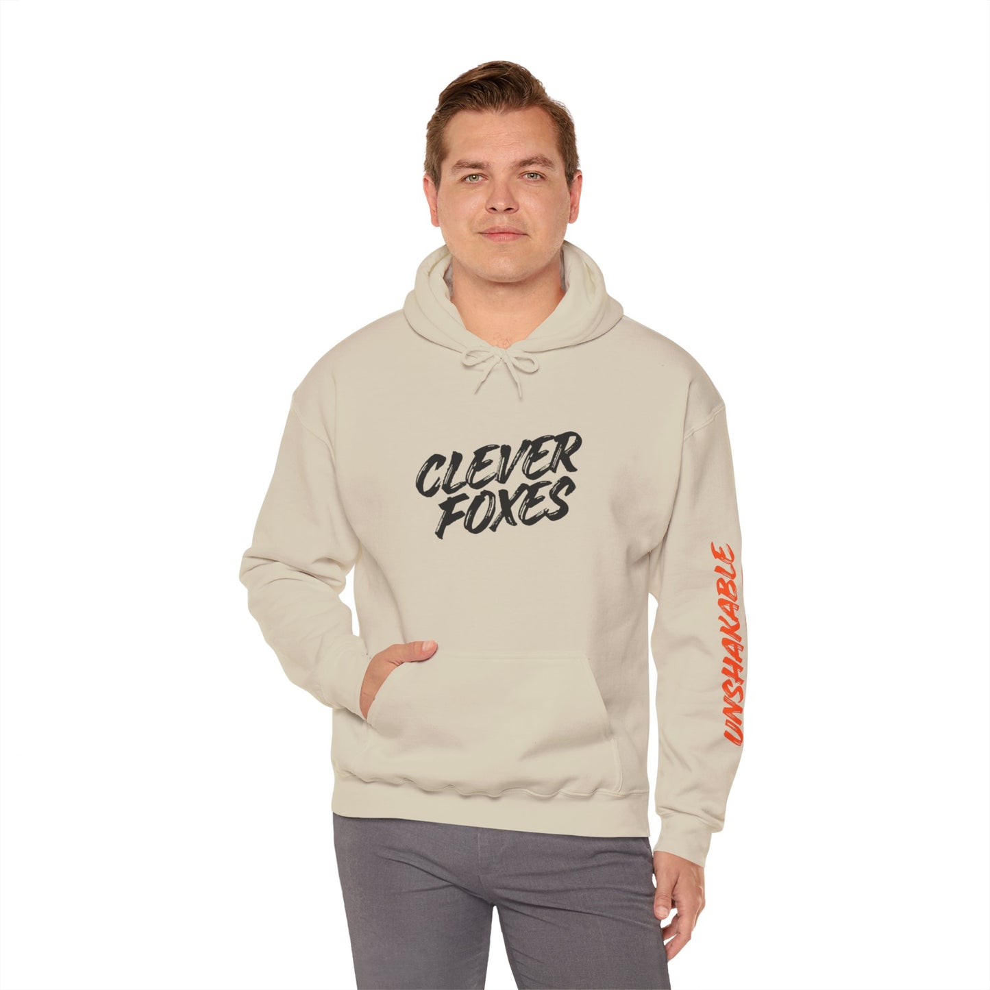 Hooded Sweatshirt Clever Foxes Unshakable Design