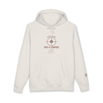 Compass Hoodie — “Go With All Your Heart” Inspirational Hooded Sweatshirt