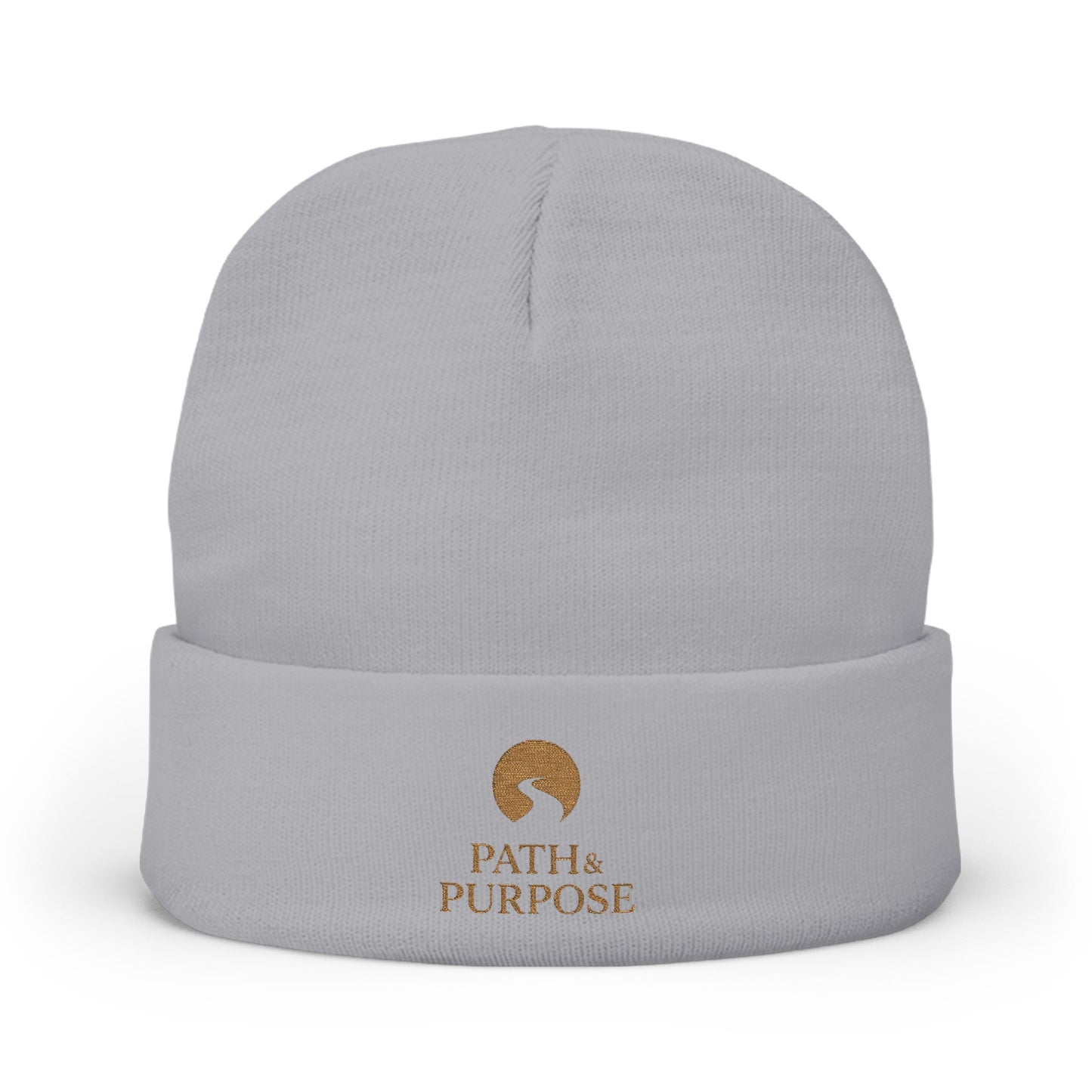 Embroidered Knit Beanie - 'PATH & PURPOSE'