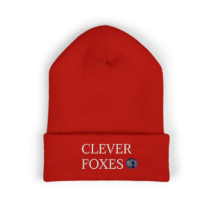 Beanie Clever Foxes Embroidered Cuffed Beanie