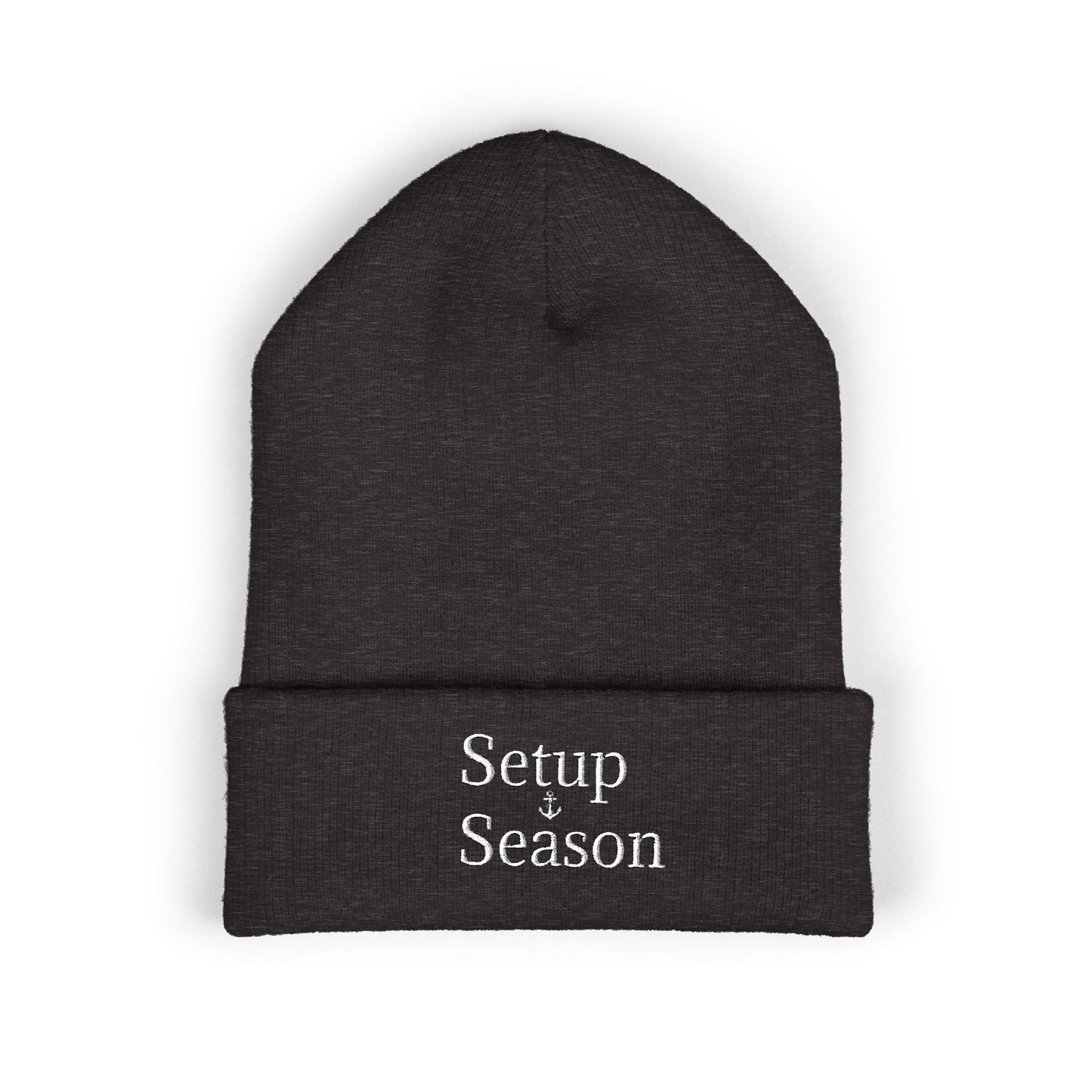 Beanie Hat Setup Season Embroidered Classic Cuffed Beanie