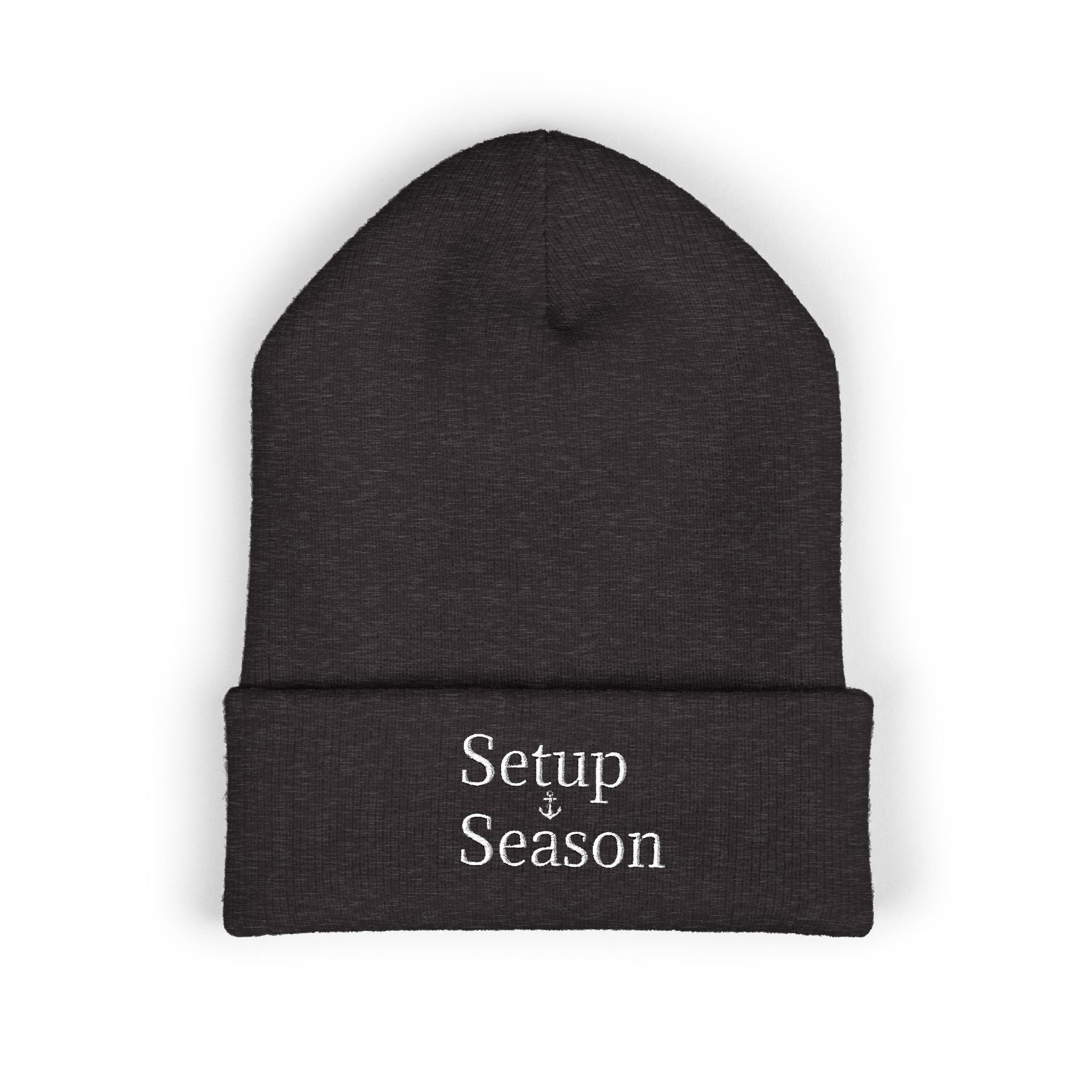 Beanie Hat Setup Season Embroidered Classic Cuffed Beanie