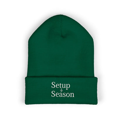 Beanie Hat Setup Season Embroidered Classic Cuffed Beanie