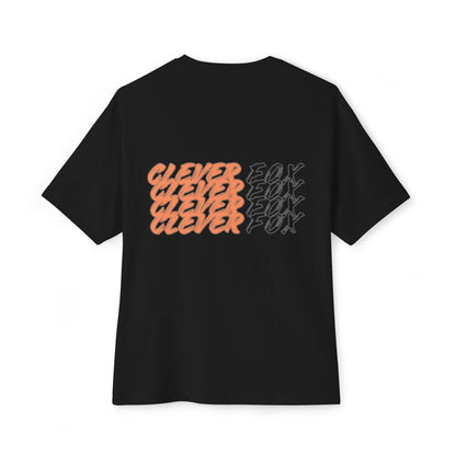 Unisex Oversized Tee - Unshakable Clever Fox Design