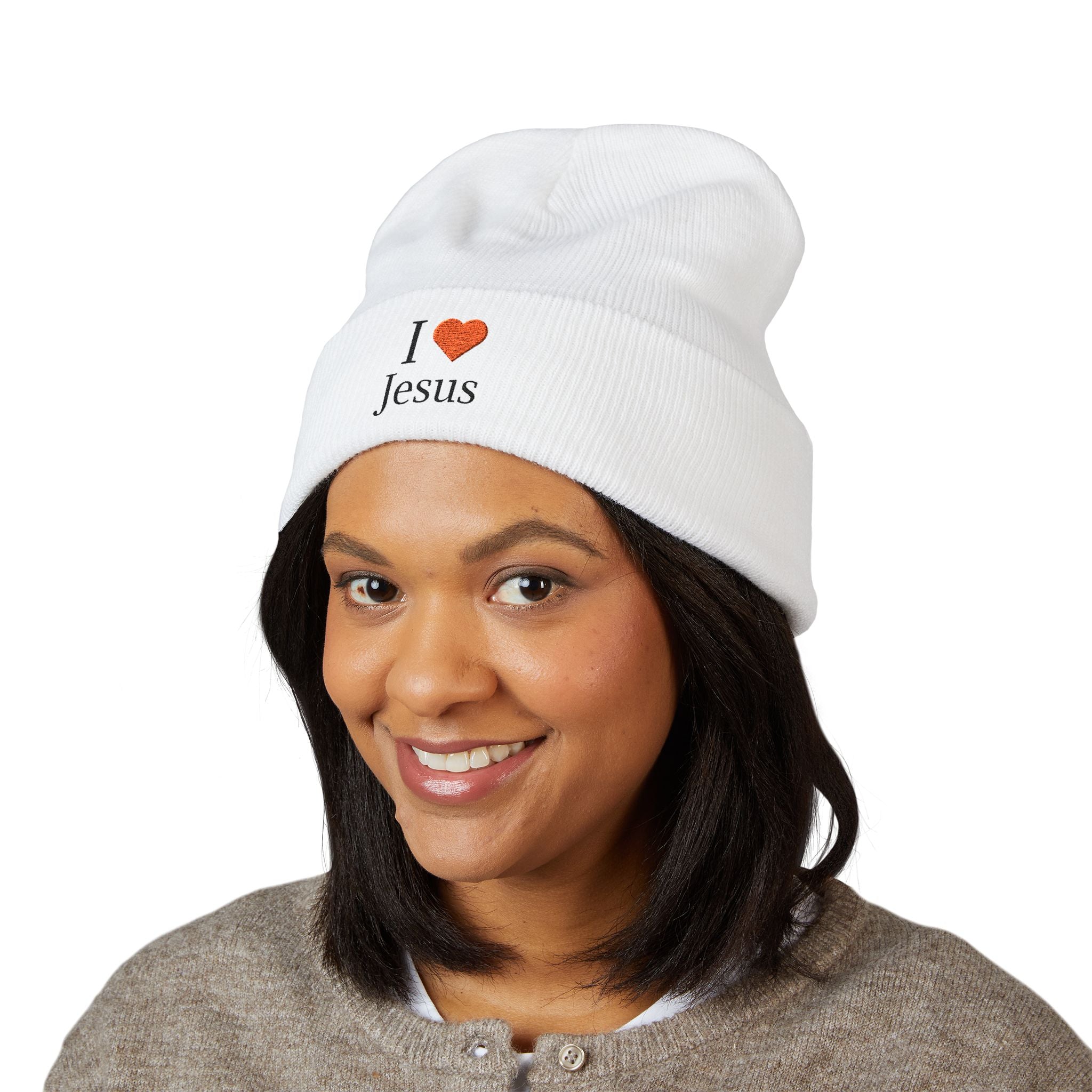 Embroidered Jesus Love Beanie