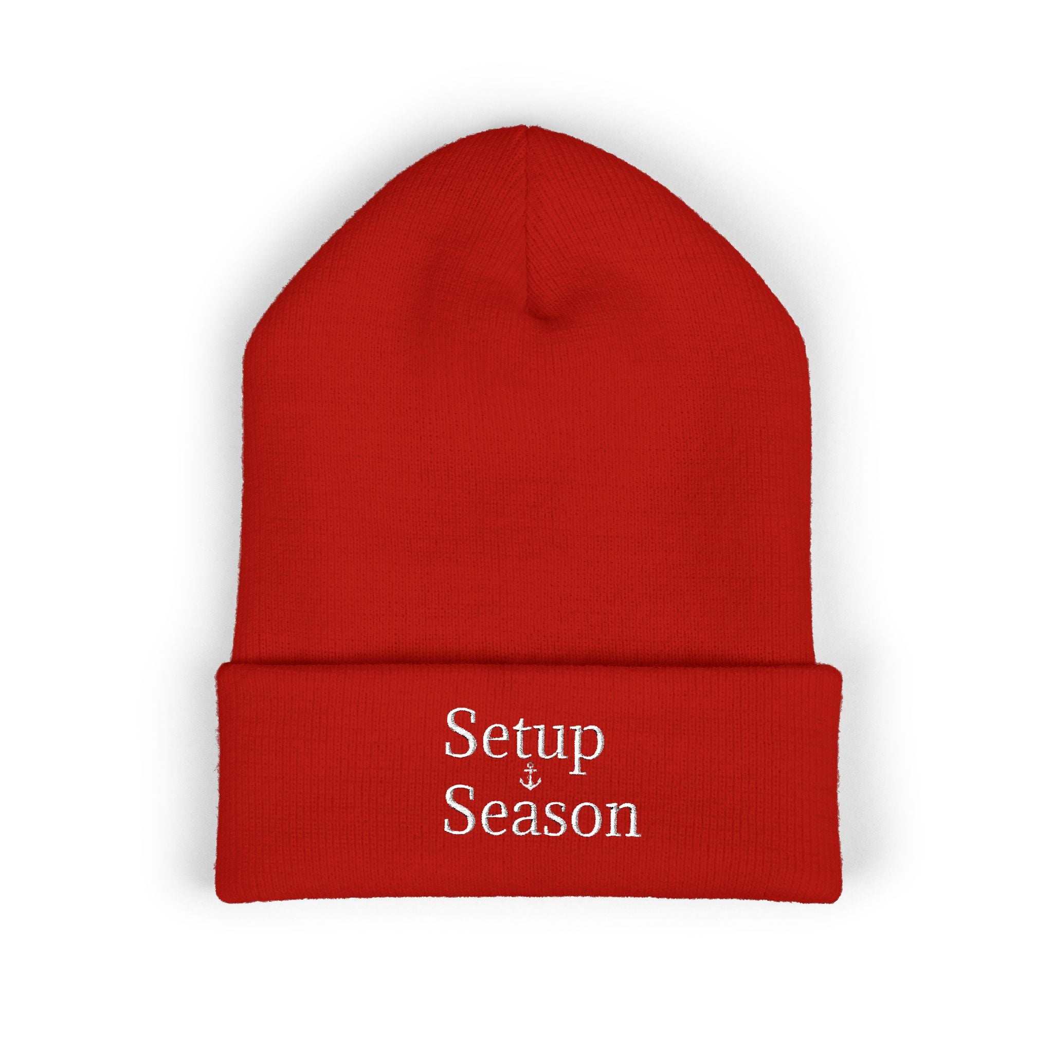 Beanie Hat Setup Season Embroidered Classic Cuffed Beanie