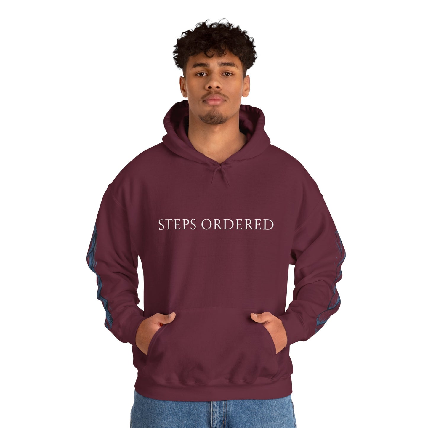 Hooded Sweatshirt - Steps ordered Purpose anchored