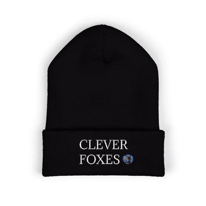 Beanie Clever Foxes Embroidered Cuffed Beanie