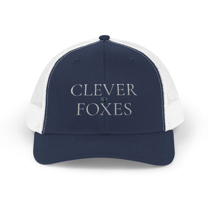 Snapback Cap White Clever Foxes Hat