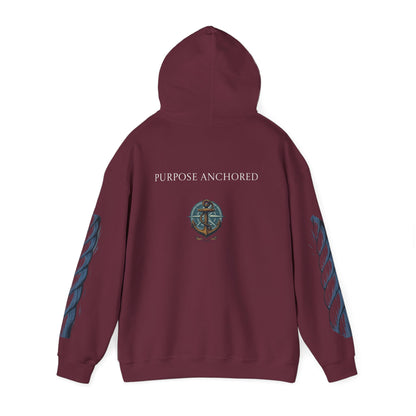 Hooded Sweatshirt - Steps ordered Purpose anchored