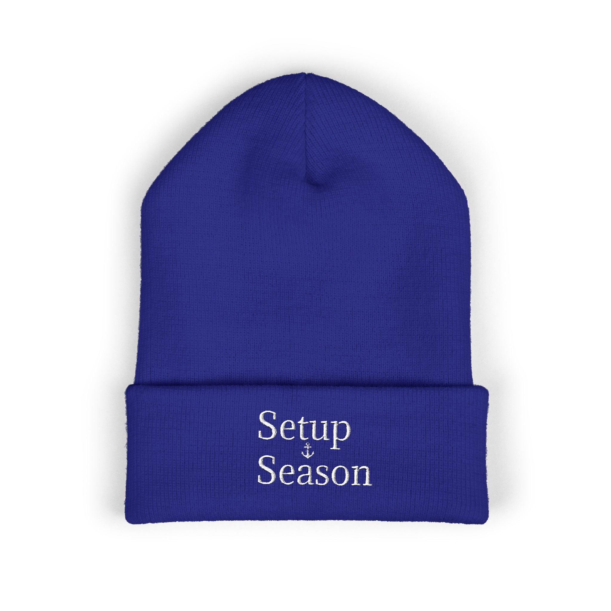 Beanie Hat Setup Season Embroidered Classic Cuffed Beanie