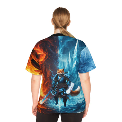 Football Jersey Fire and Ice Design
