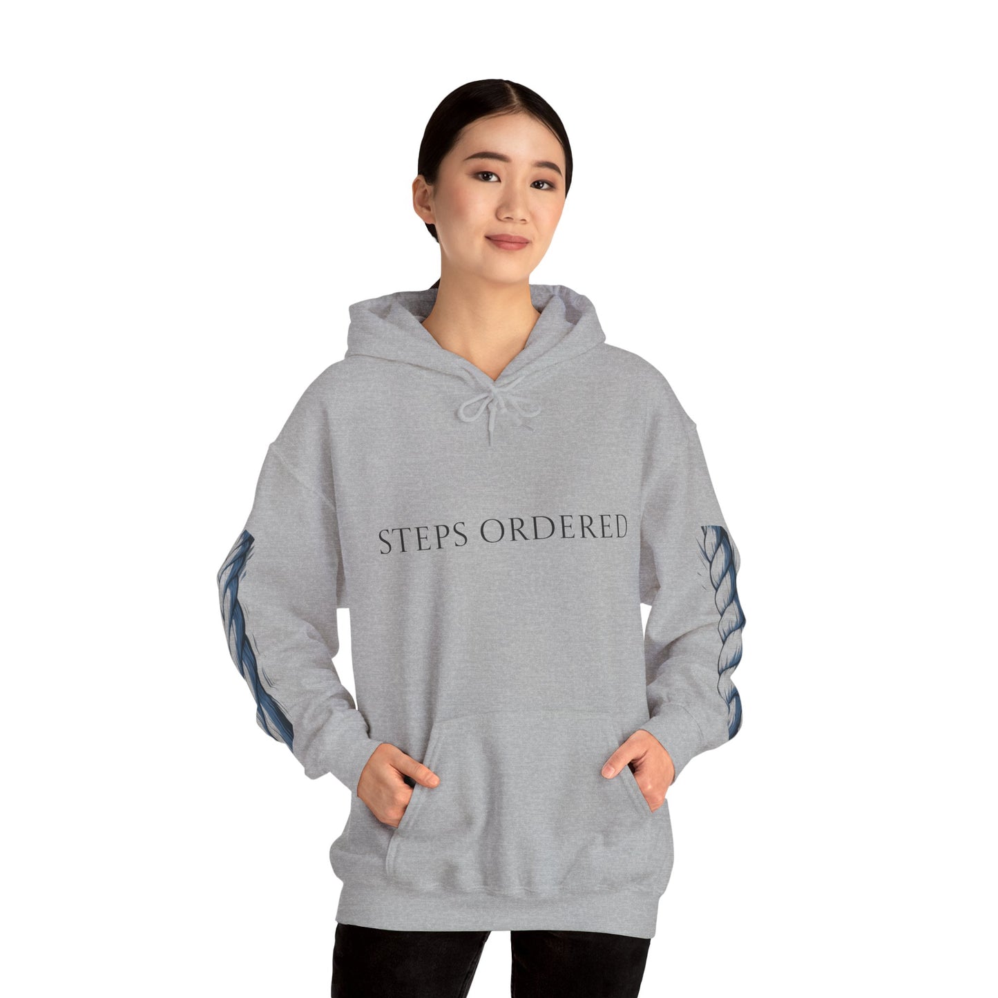 Hooded Sweatshirt - Steps ordered Purpose anchored