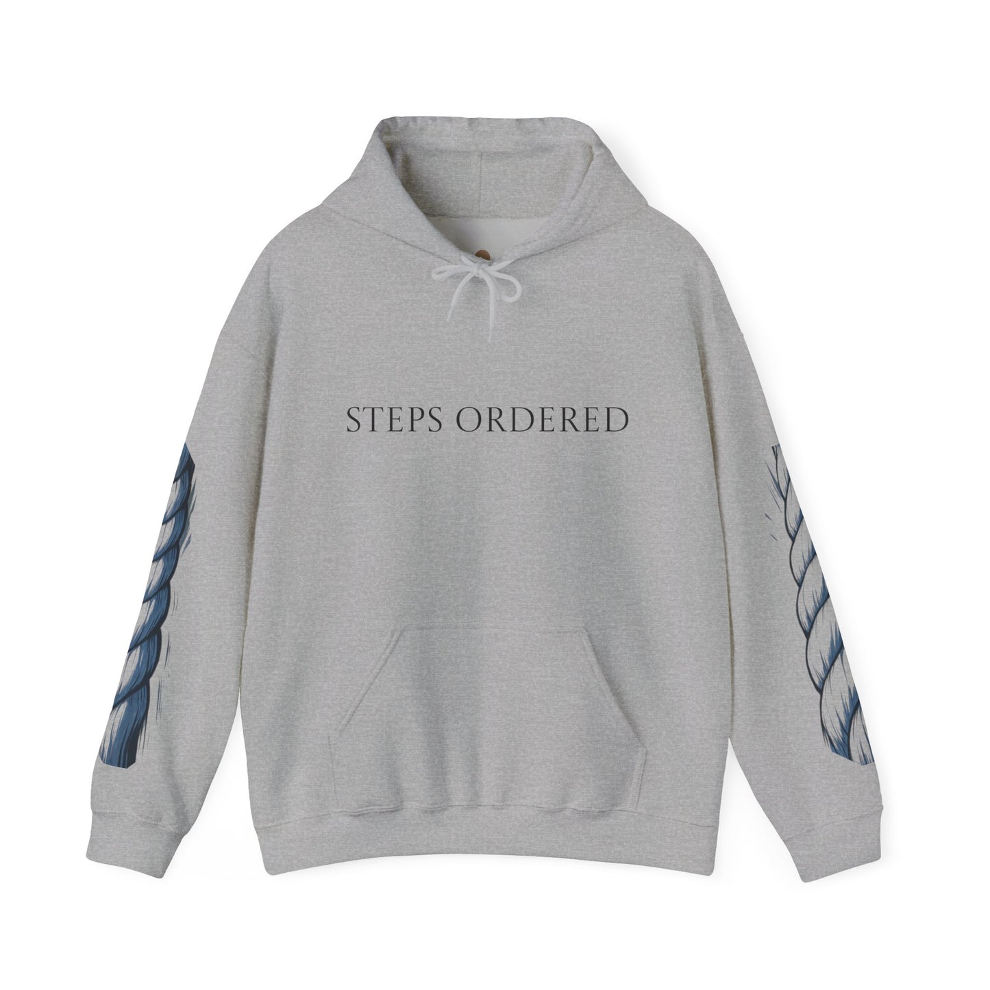 Hooded Sweatshirt - Steps ordered Purpose anchored