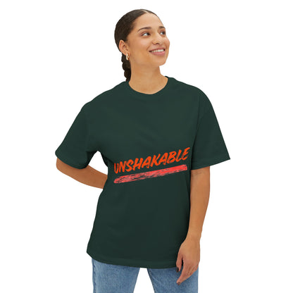 Unisex Oversized Tee - Unshakable Clever Fox Design