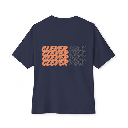 Unisex Oversized Tee - Unshakable Clever Fox Design