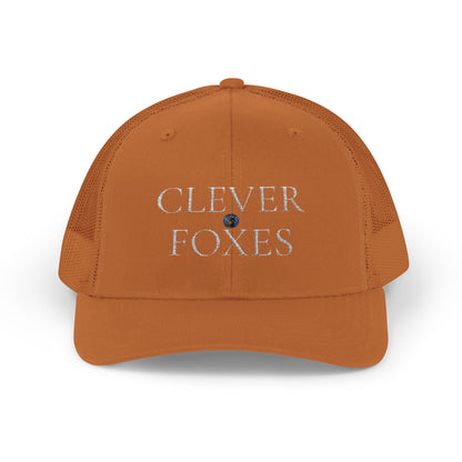 Snapback Cap White Clever Foxes Hat