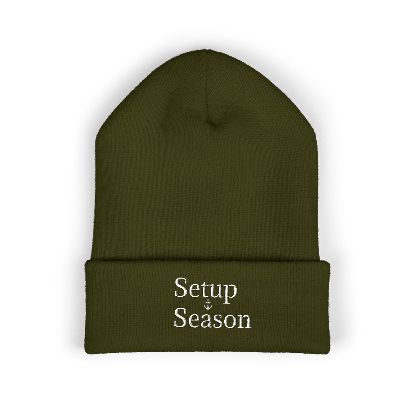 Beanie Hat Setup Season Embroidered Classic Cuffed Beanie