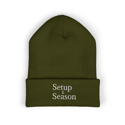 Beanie Hat Setup Season Embroidered Classic Cuffed Beanie