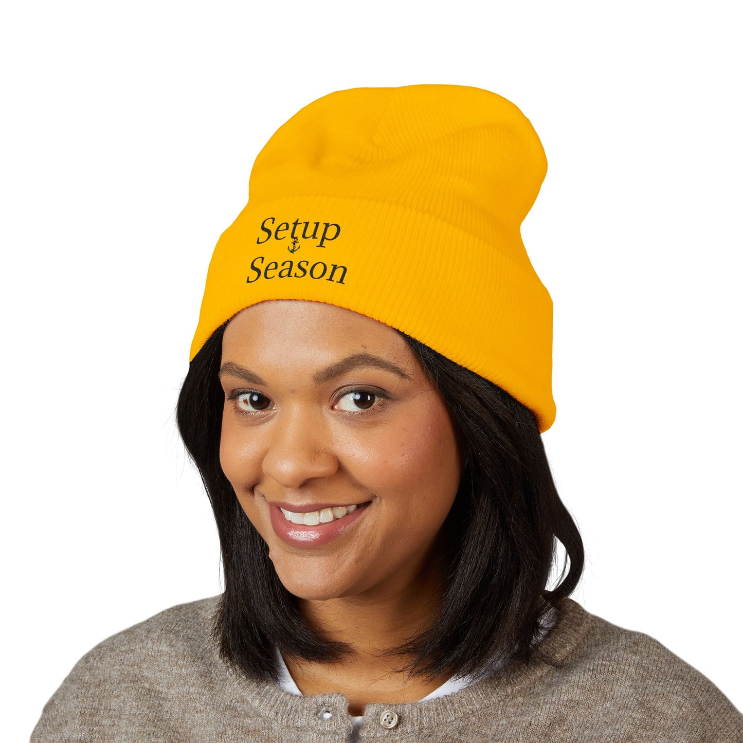 Beanie Hat - Step Up Season Embroidered Design