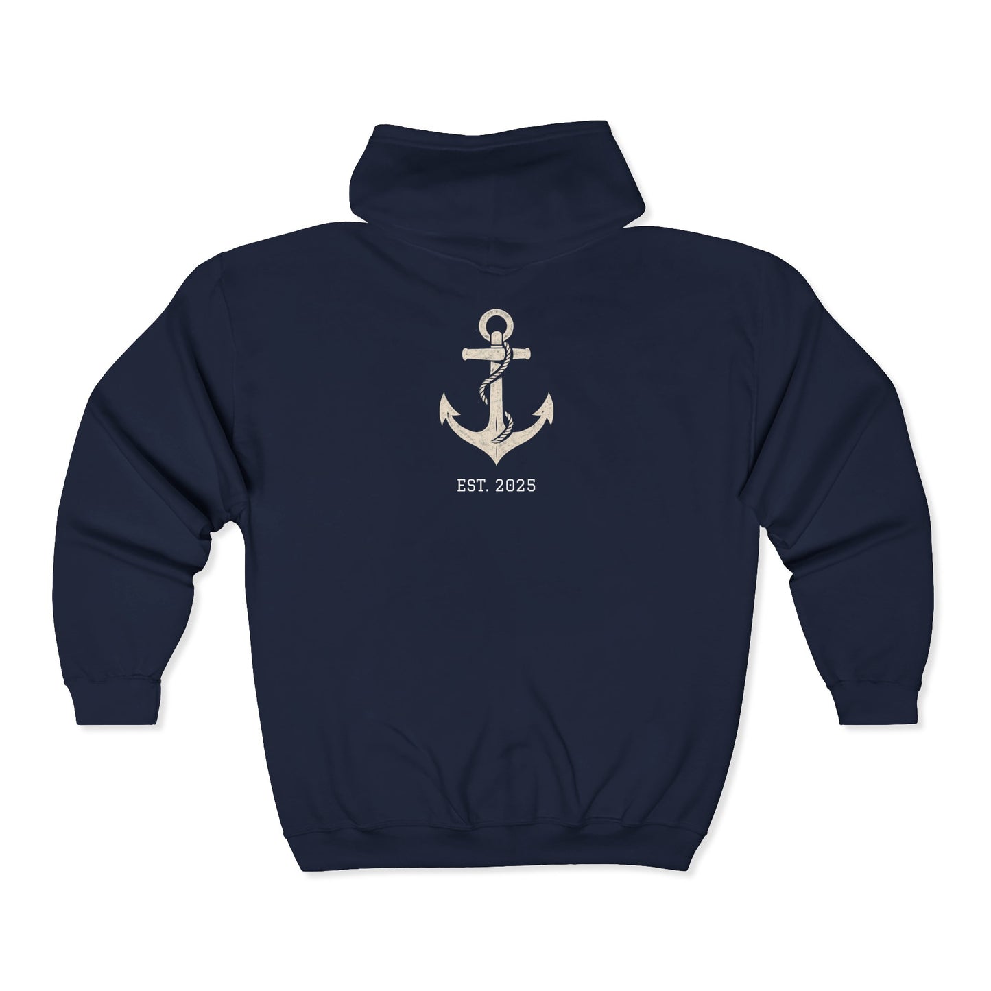 Hoodie with Path and Purpose Anchor Design