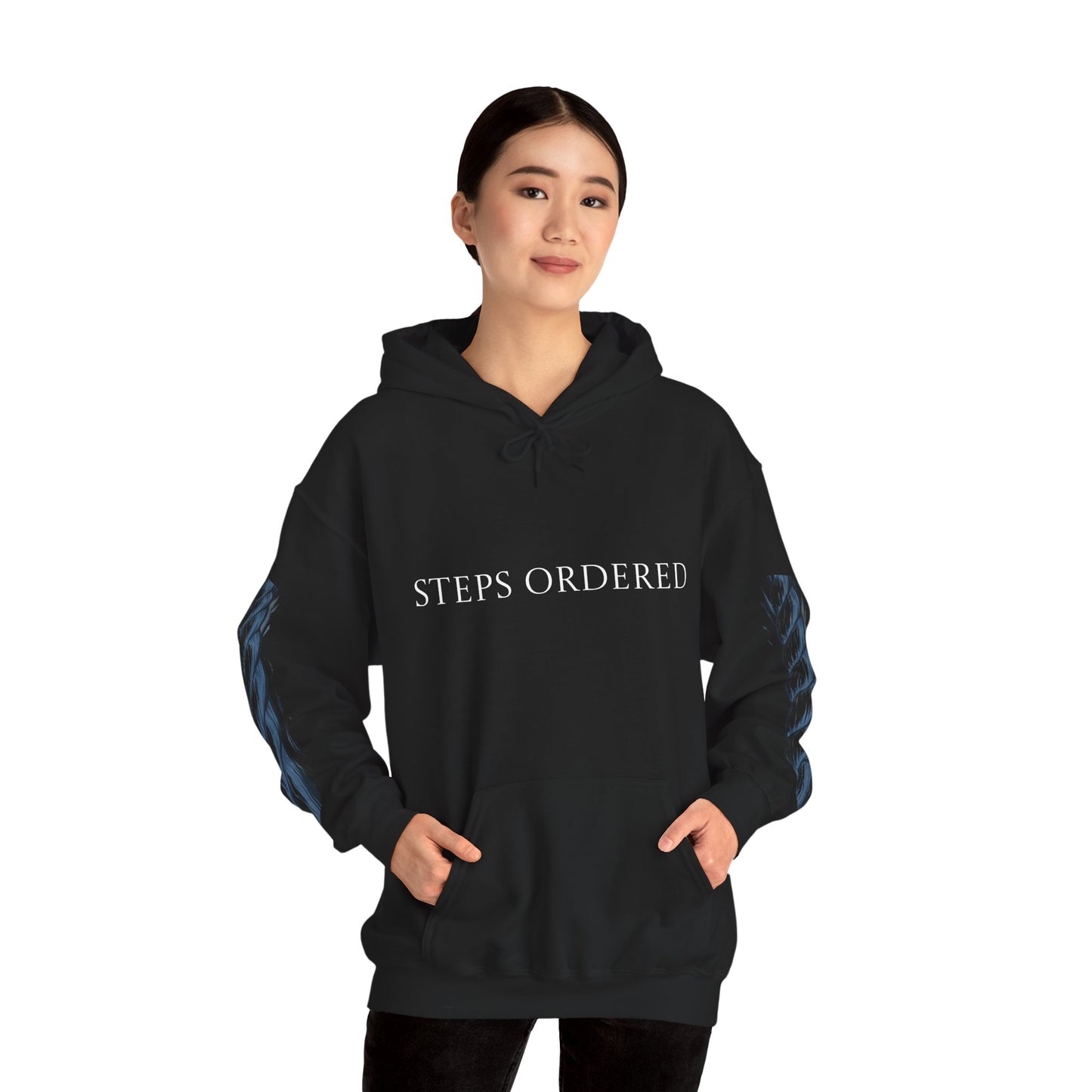 Hooded Sweatshirt - Steps ordered Purpose anchored