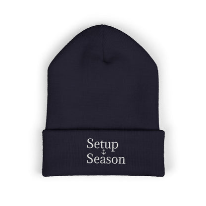 Beanie Hat Setup Season Embroidered Classic Cuffed Beanie