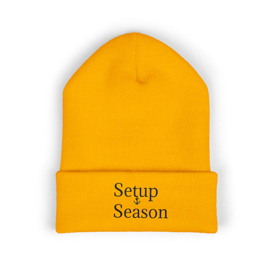 Beanie Hat - Step Up Season Embroidered Design