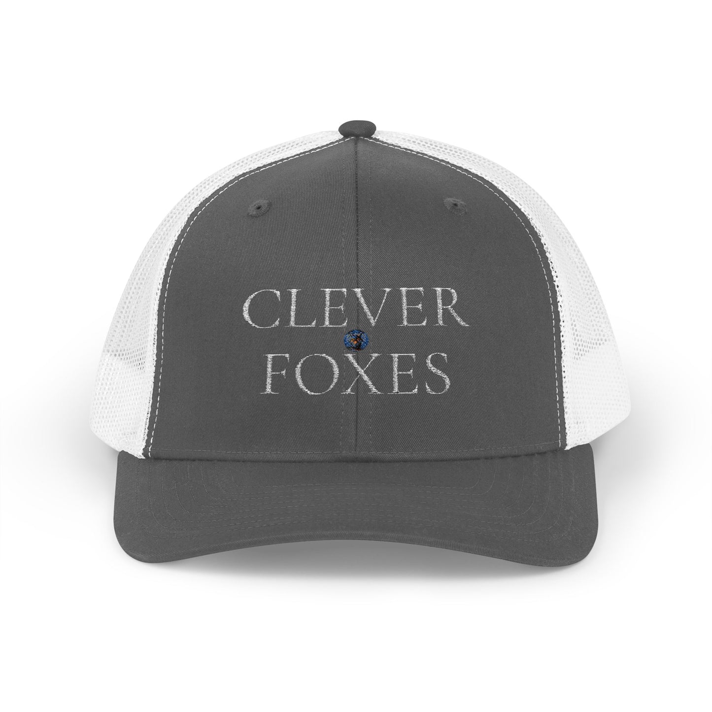 Snapback Cap White Clever Foxes Hat