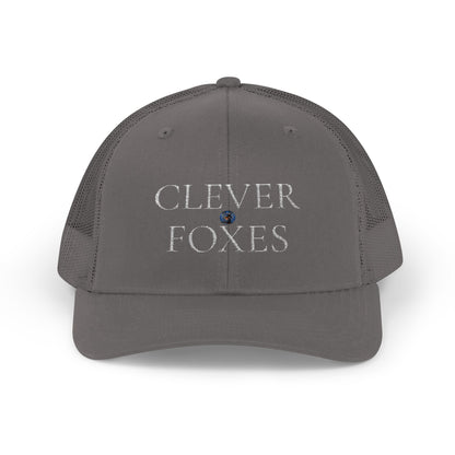 Snapback Cap White Clever Foxes Hat