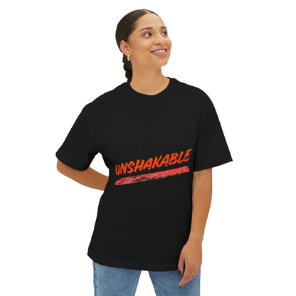 Unisex Oversized Tee - Unshakable Clever Fox Design