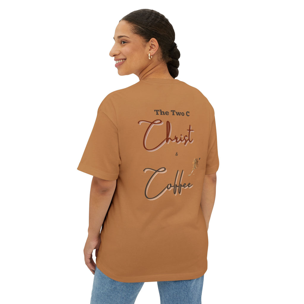 Christian Unisex Tee - Christ and Coffee Design