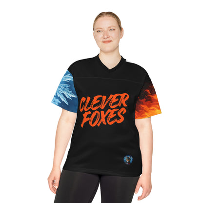 Football Jersey Fire and Ice Design