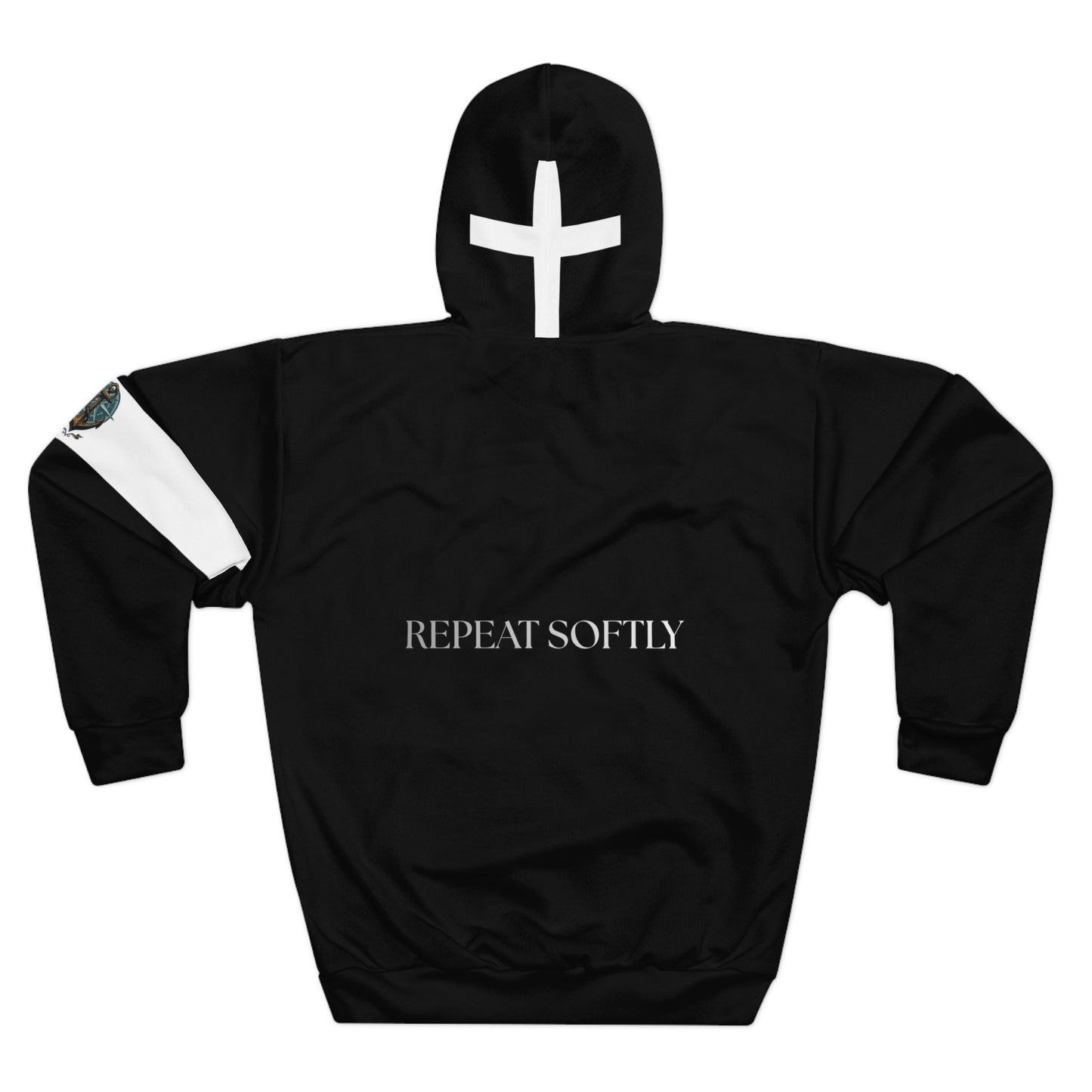 Hoodie - "New Day. Same Dream" Black Pullover Hoodie (Repeat Softly)